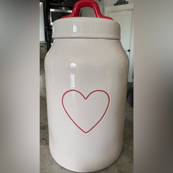 Rae Dunn Heart Design Ceramic Canister Set - Picture 3 of 4